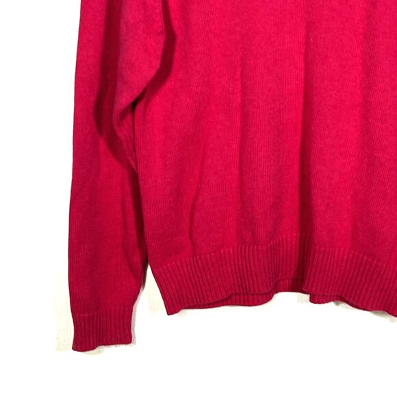 Pendleton Fair Isle Sweater Size Medium Pink Crewneck Pullover Nordic Ski Preppy - Picture 3 of 9